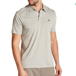 Volcom NWT Banger Polo Sz Small Heather Grey Shirt mens